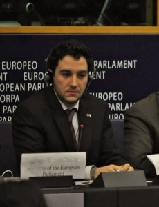 Eduardo García en el Parlamento Europeo