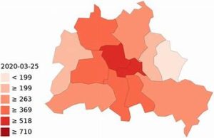 Mapa Berlín